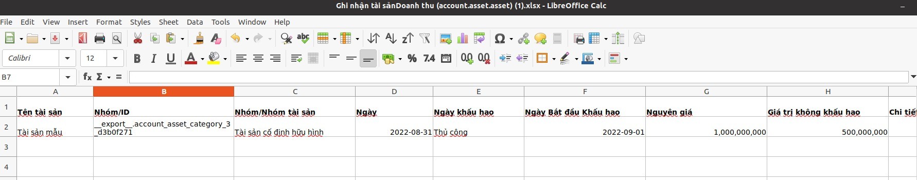Giao diện excel