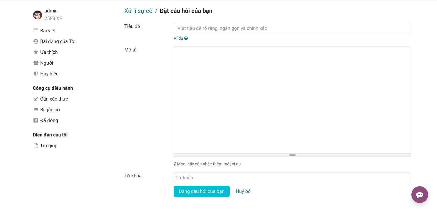 Tạo câu đố