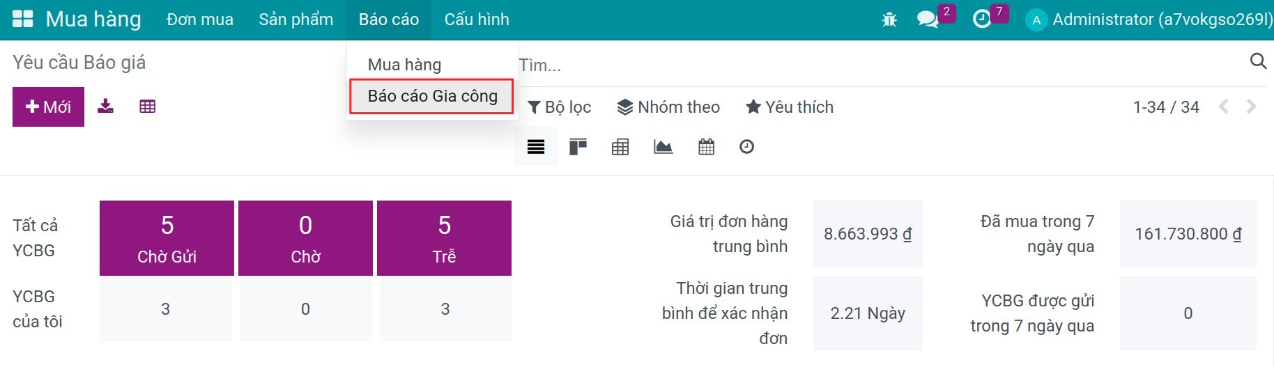 Báo cáo gia công