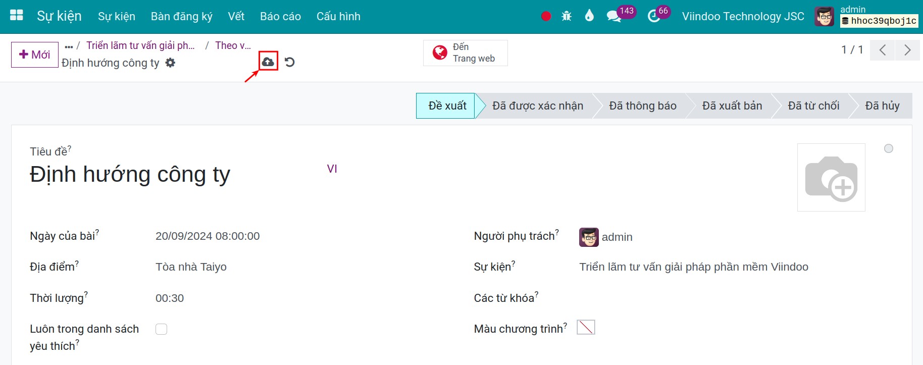 Tạo buổi diễn thuyết