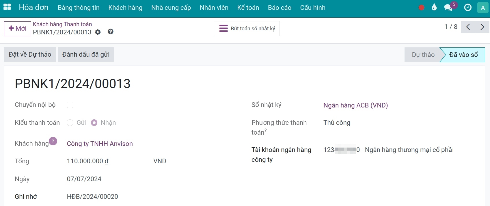 thanh toan hoa don
