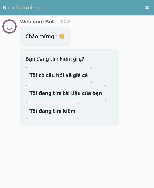 Ví dụ về điều kiện kích hoạt câu trả lời