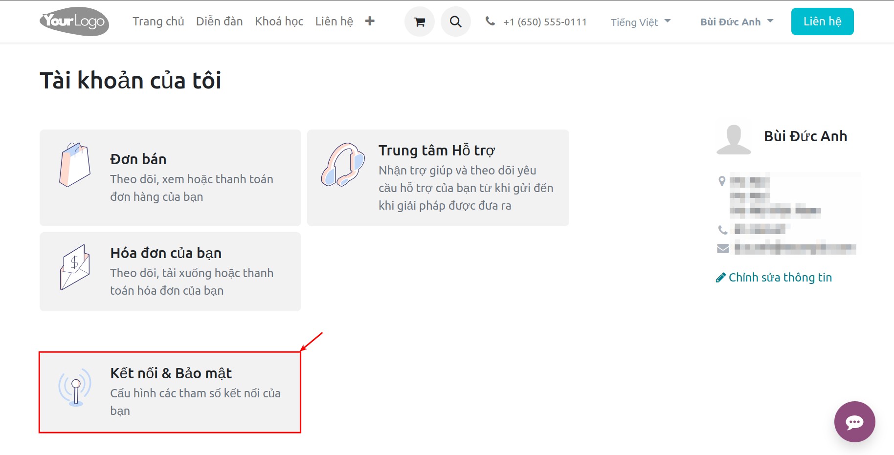 Thay đổi mật khẩu