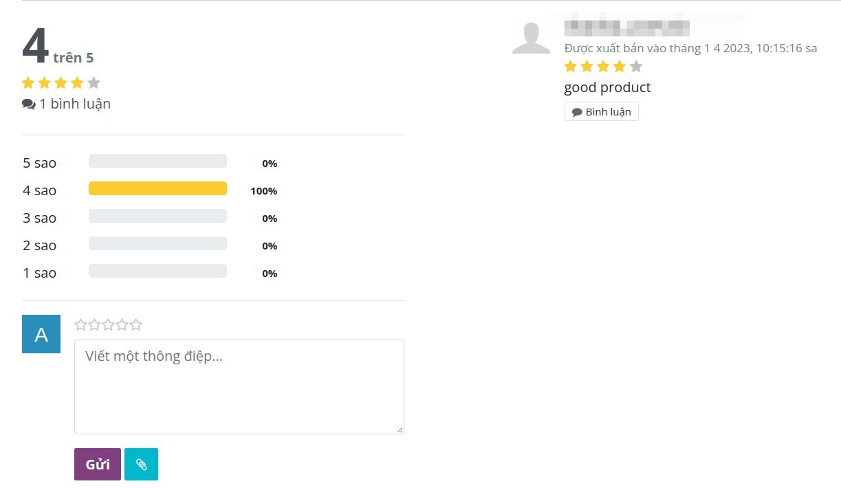 Customer rating