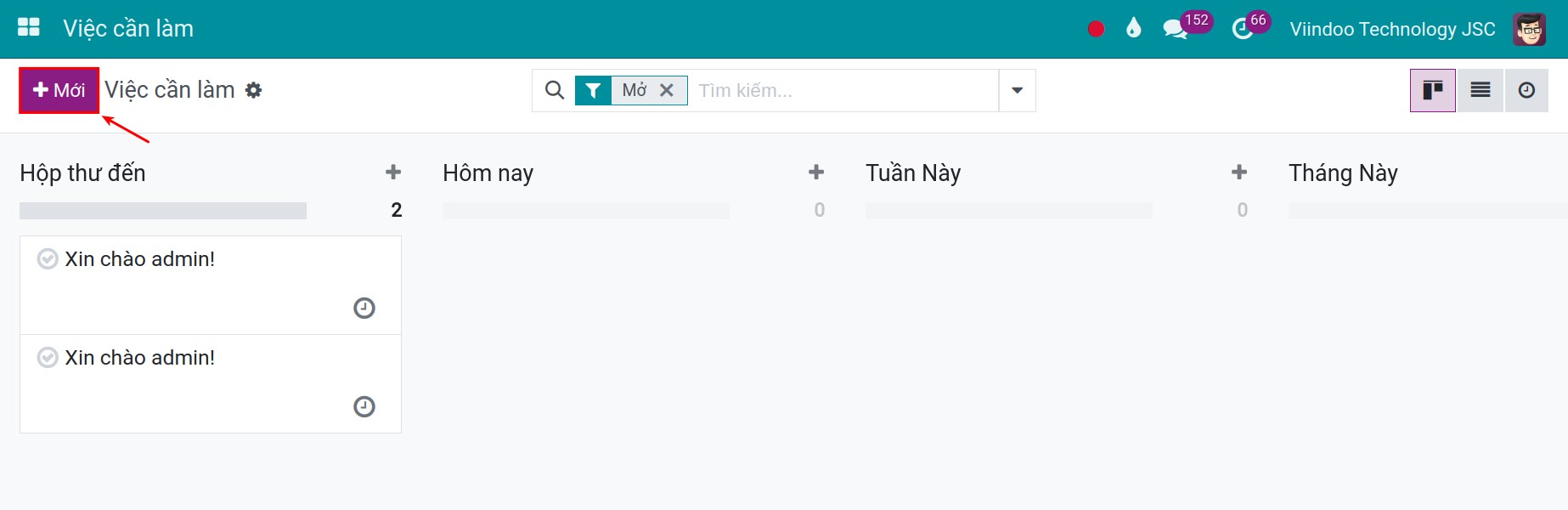 Tạo mới Ghi chú