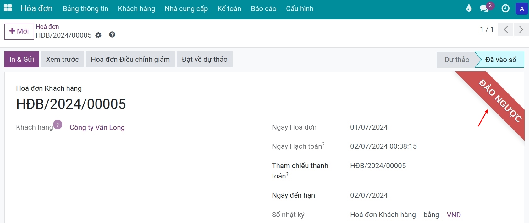 Trạng thái hóa đơn gốc - kế toán Viindoo