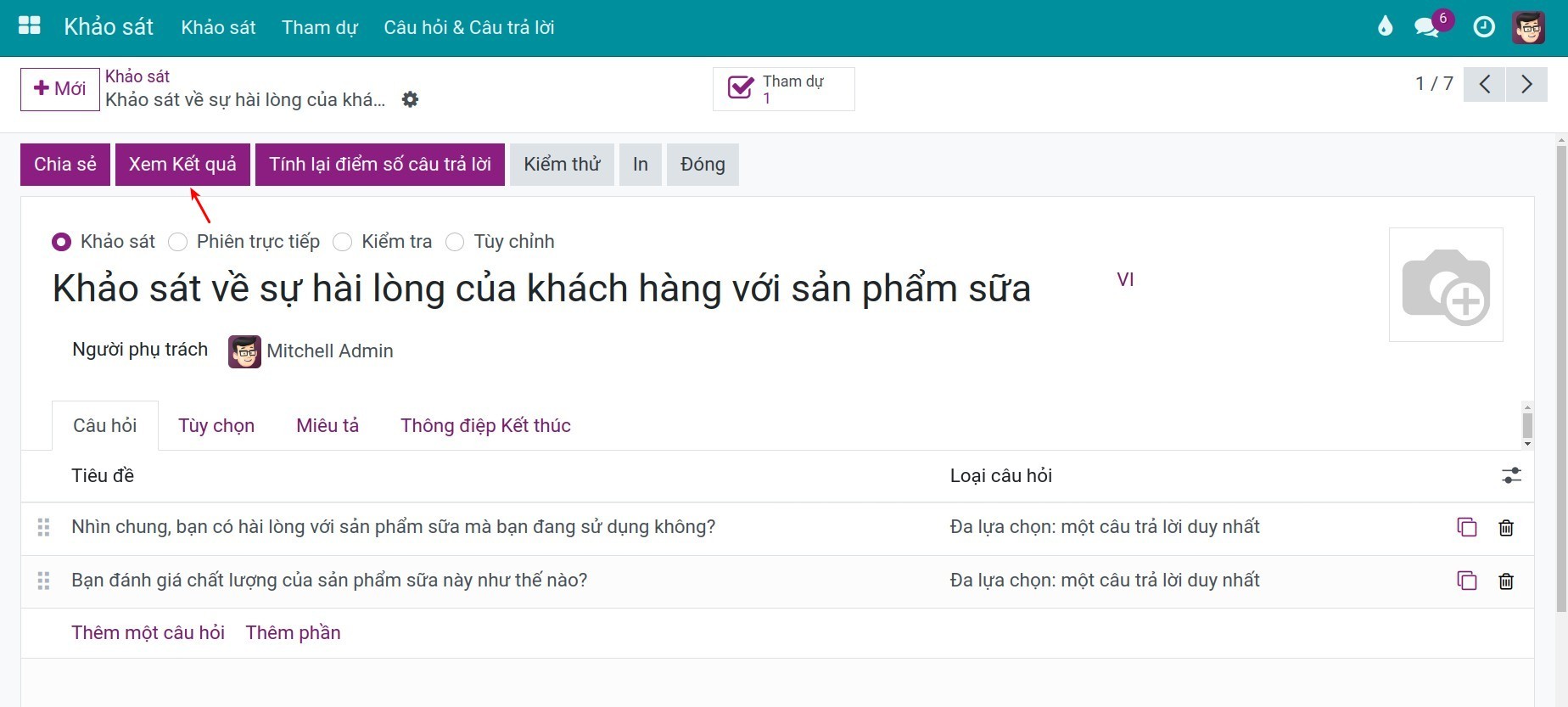 Quản lý khảo sát