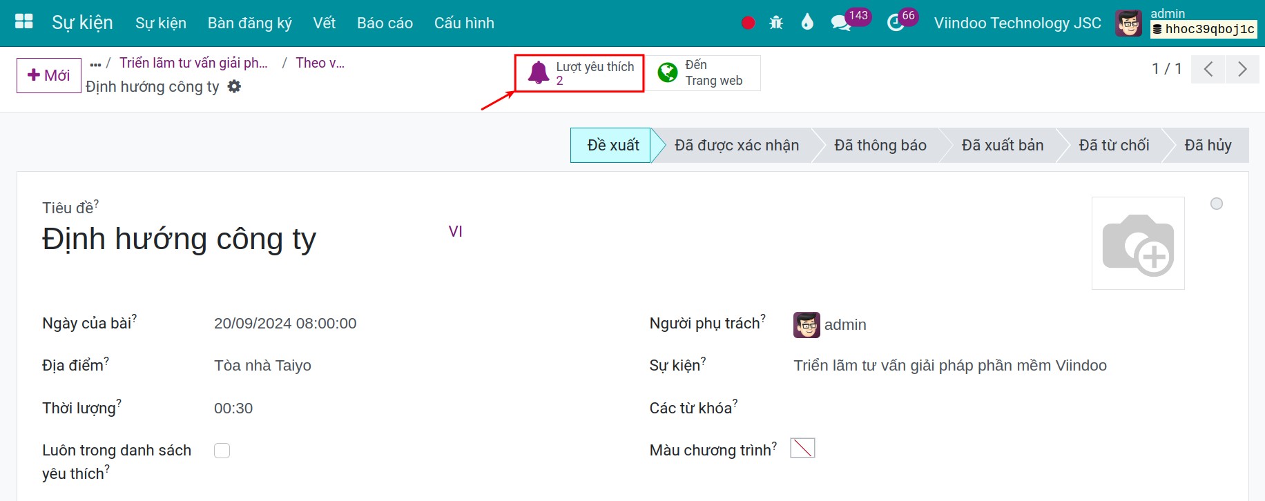 Nút yêu thích