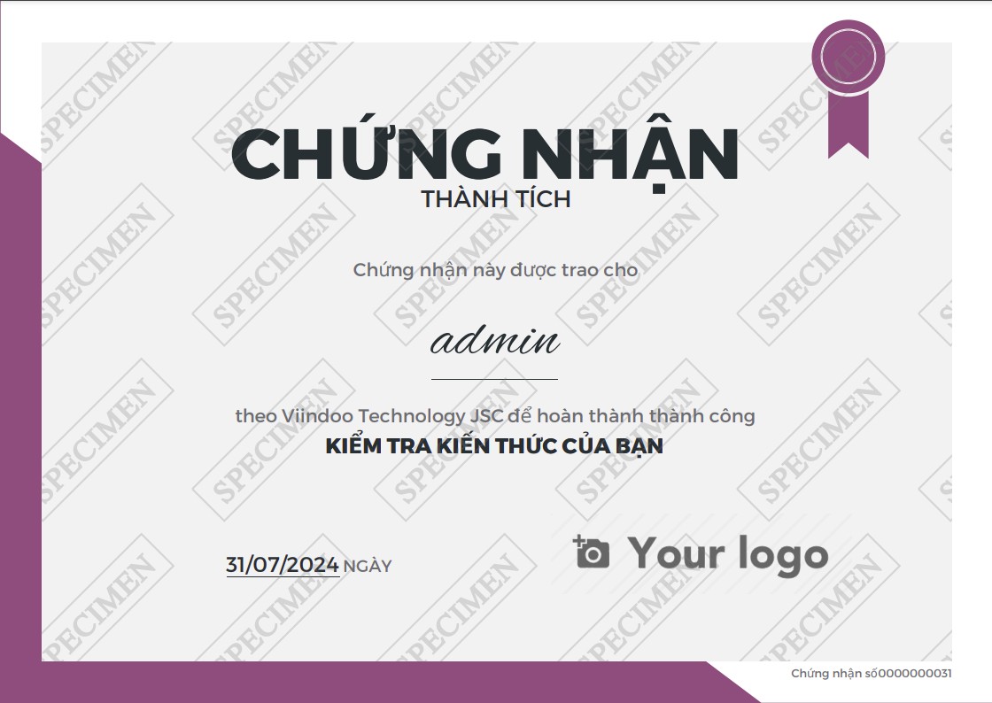 Chứng chỉ