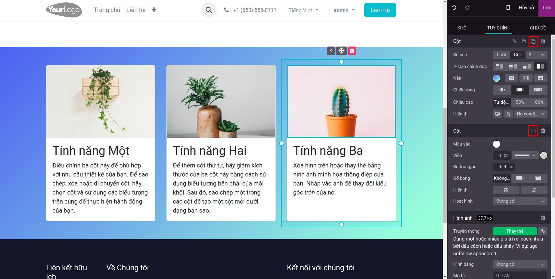 Nhân bản khối nội dung