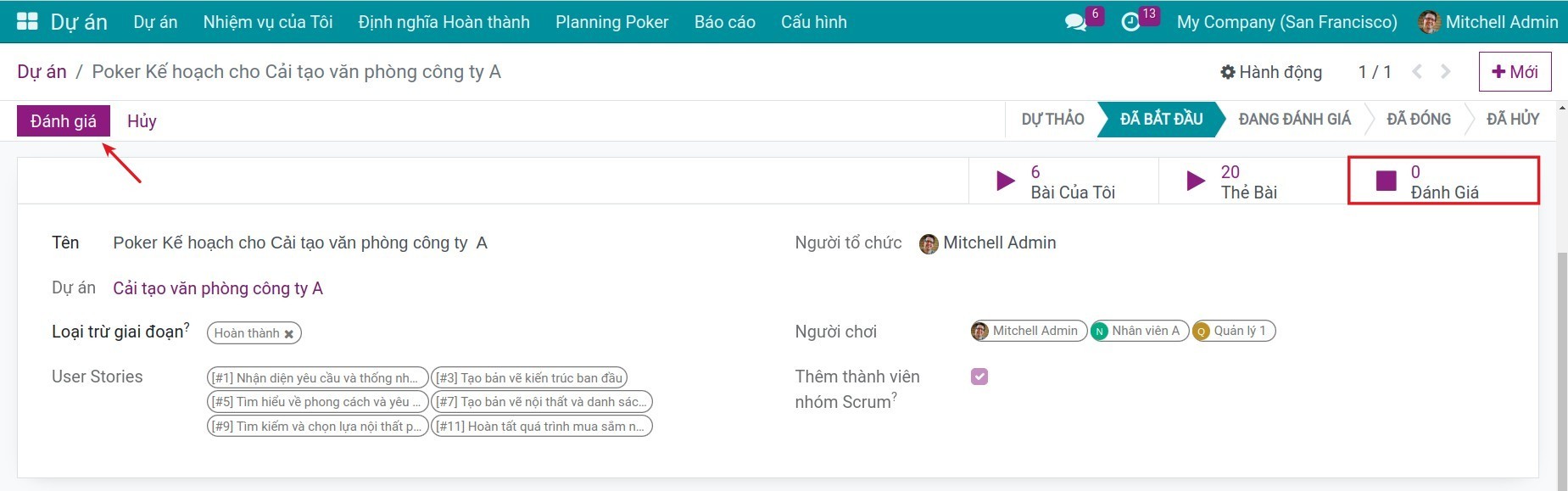 Planning Poker bước 3