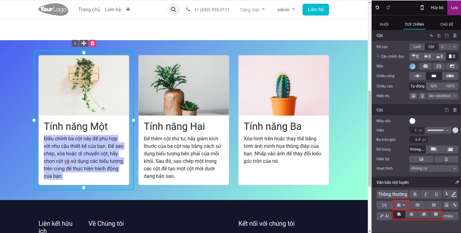 Căn chỉnh văn bản