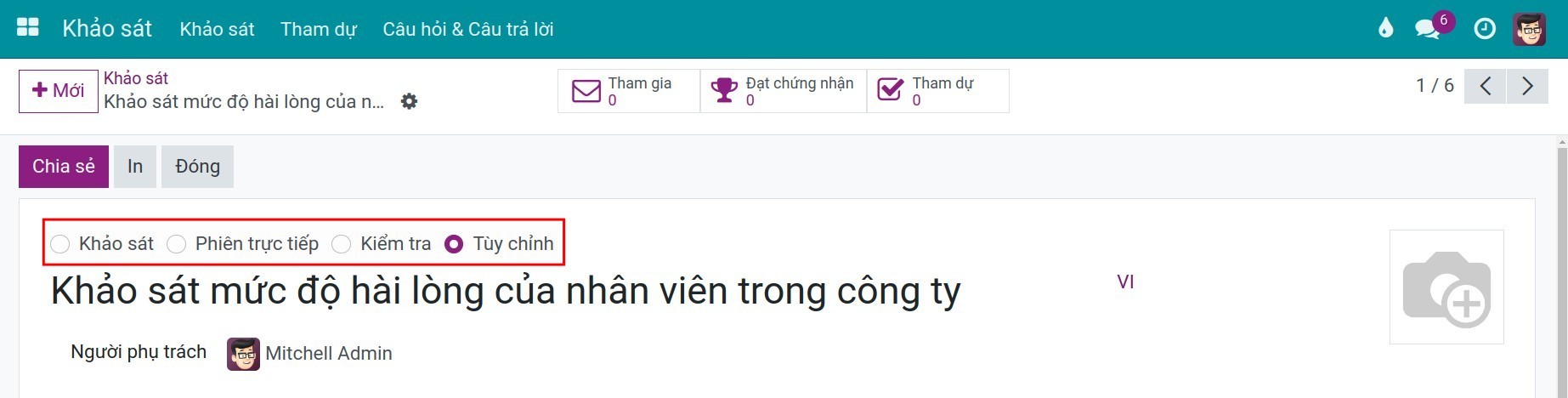 Tạo Khảo sát