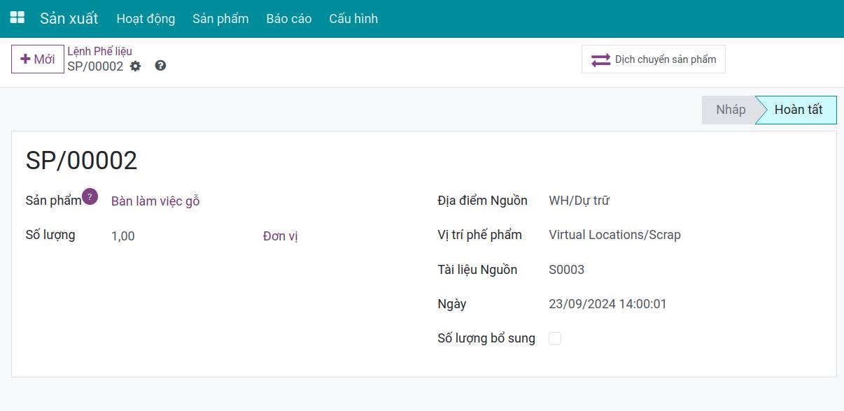 Truy vết sản phẩm phế liệu