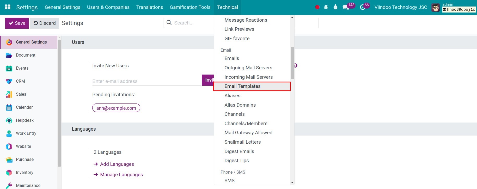 Set up email templates