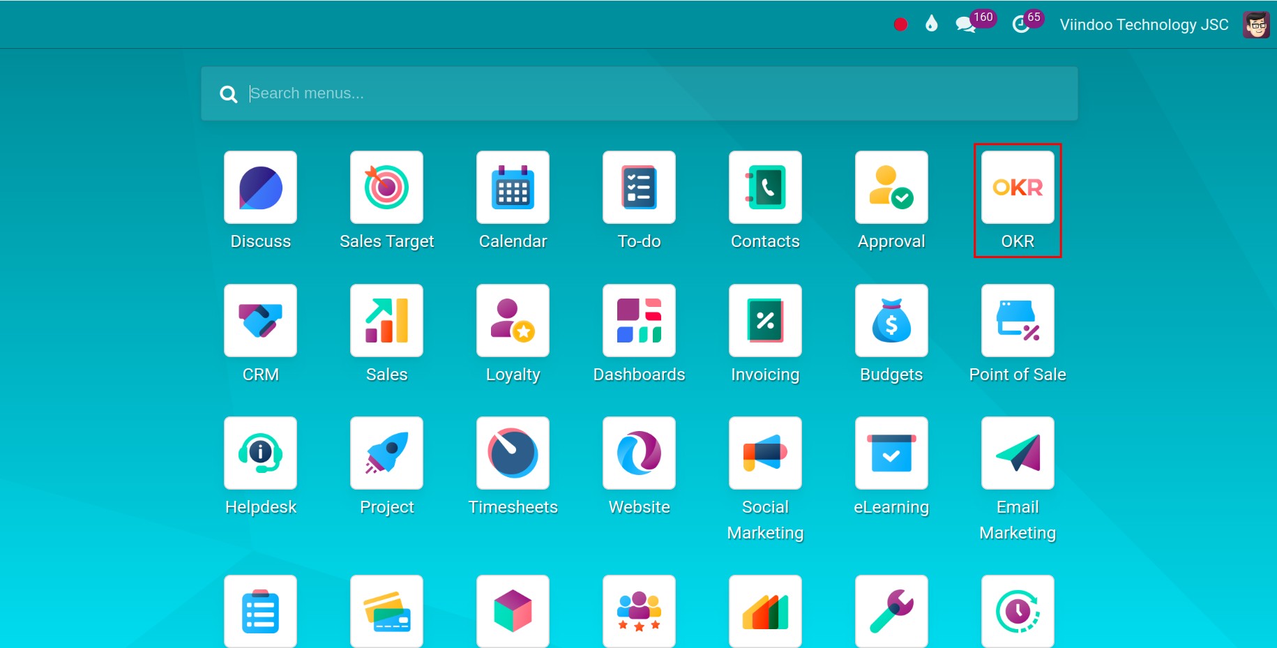 View OKR module