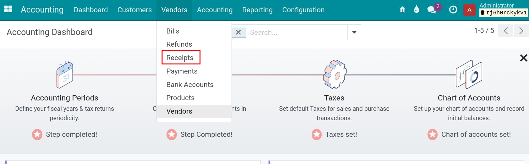 Create a new Purchase Receipt