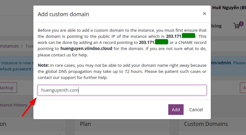 Enter your domain