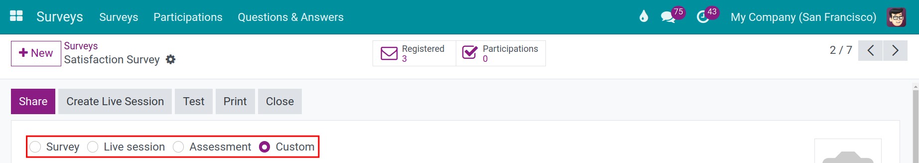 type of surveys