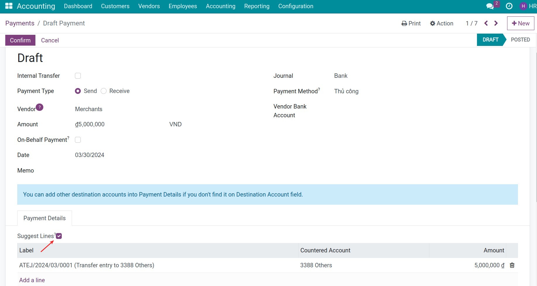 Payback to merchants
