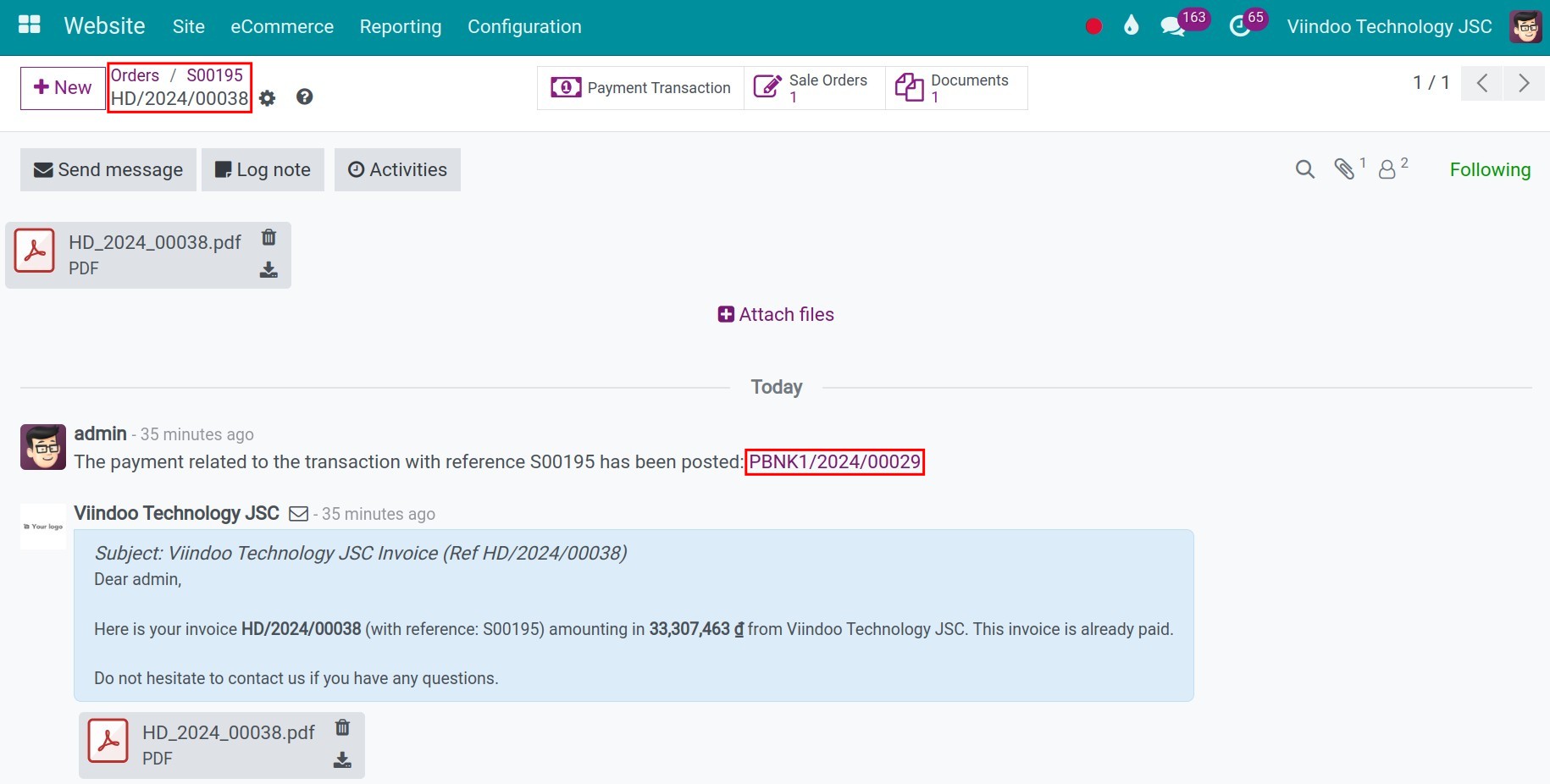Automatic invoice1
