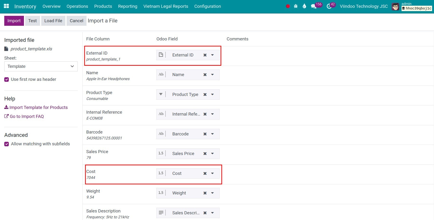 Updating data view