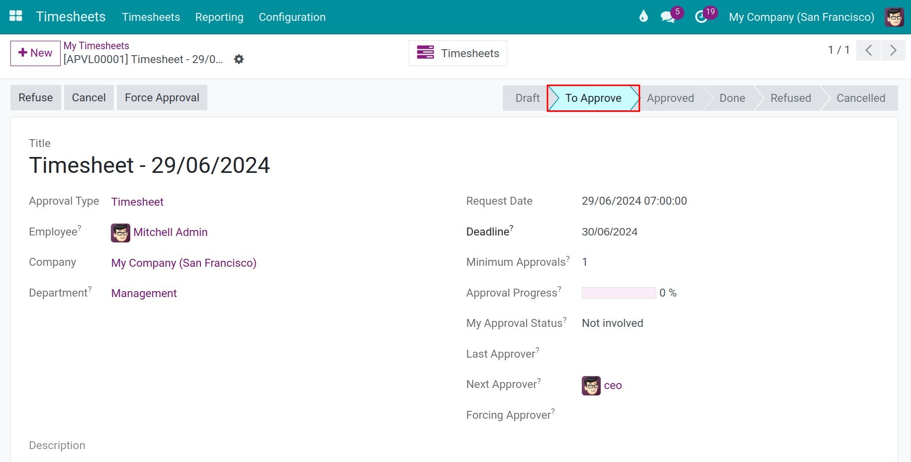 change timesheet state