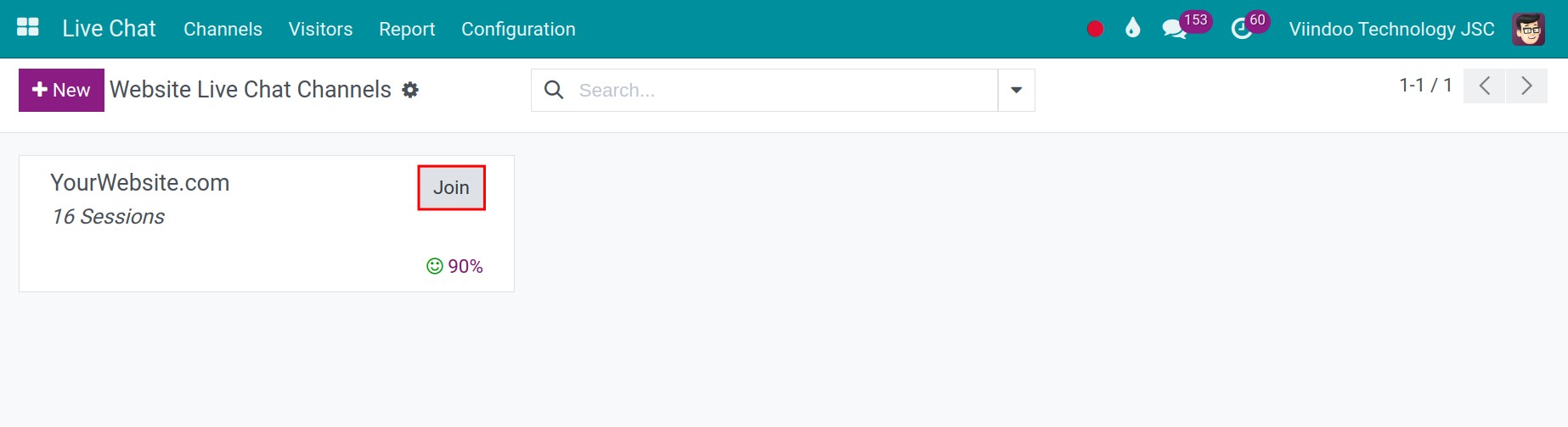 Join the chat channel