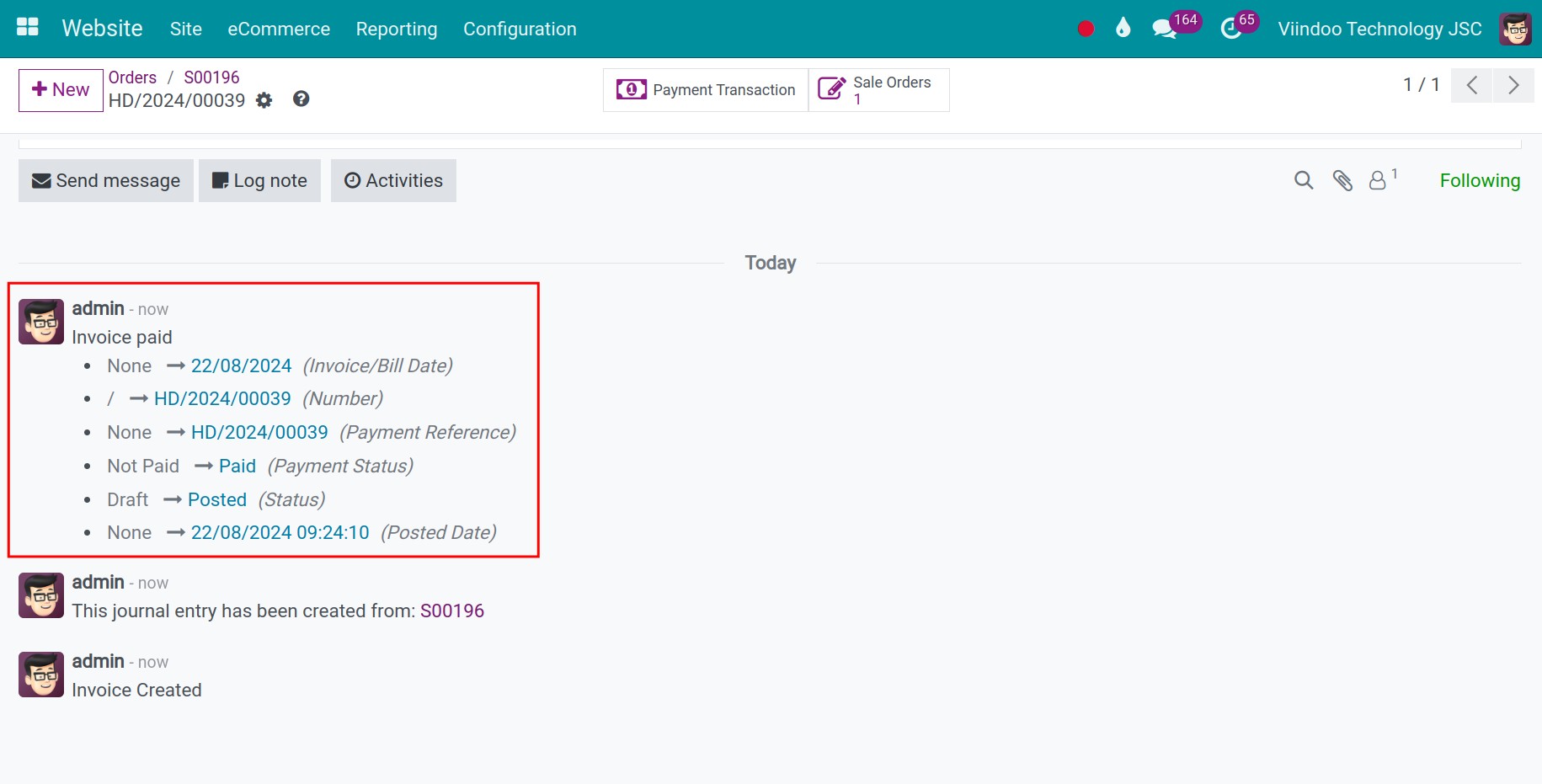 Validate invoices according to ordered quantity