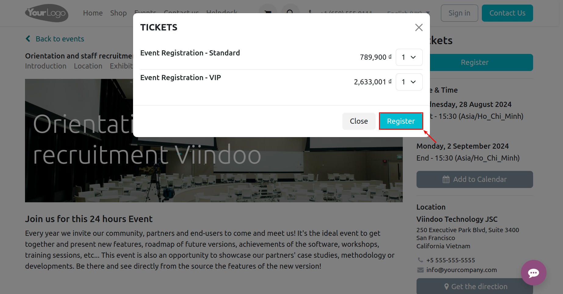 the number of tickets 2