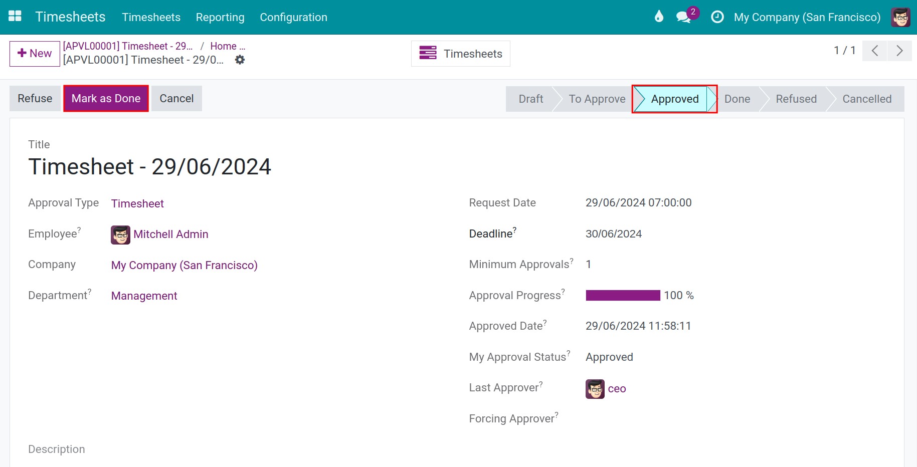 Projects overview Viindoo