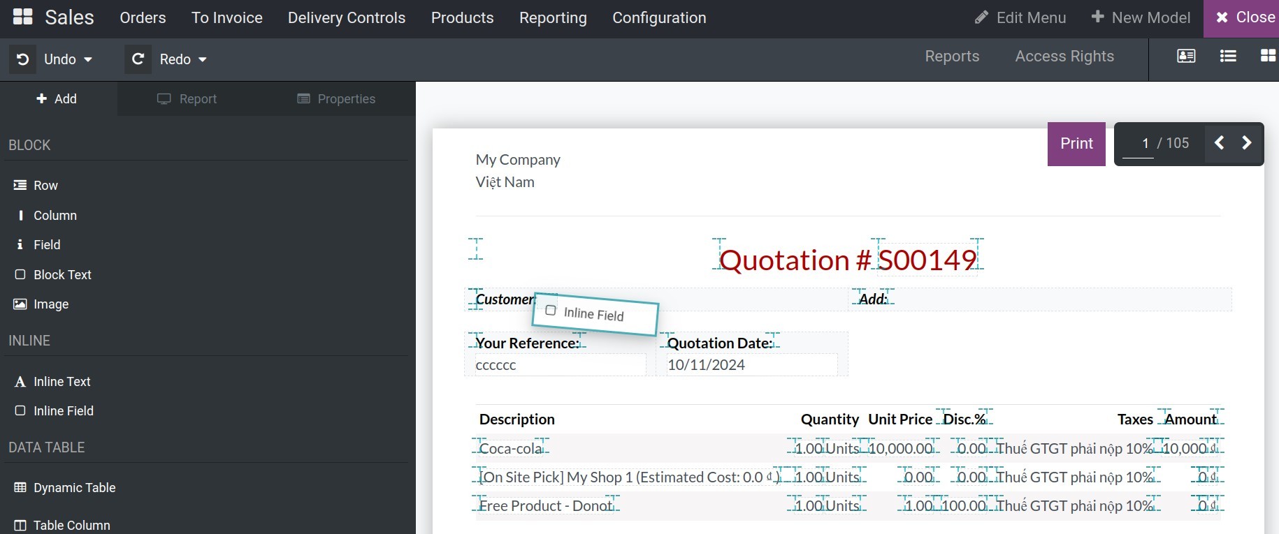 Add inline field