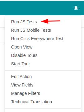 Chạy test Js