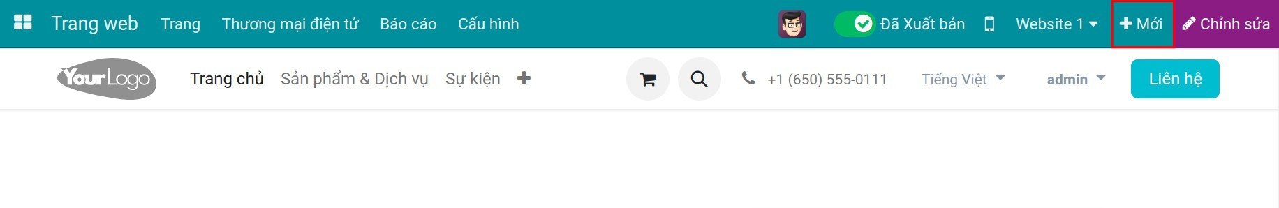 Tạo mới trang blog trên website