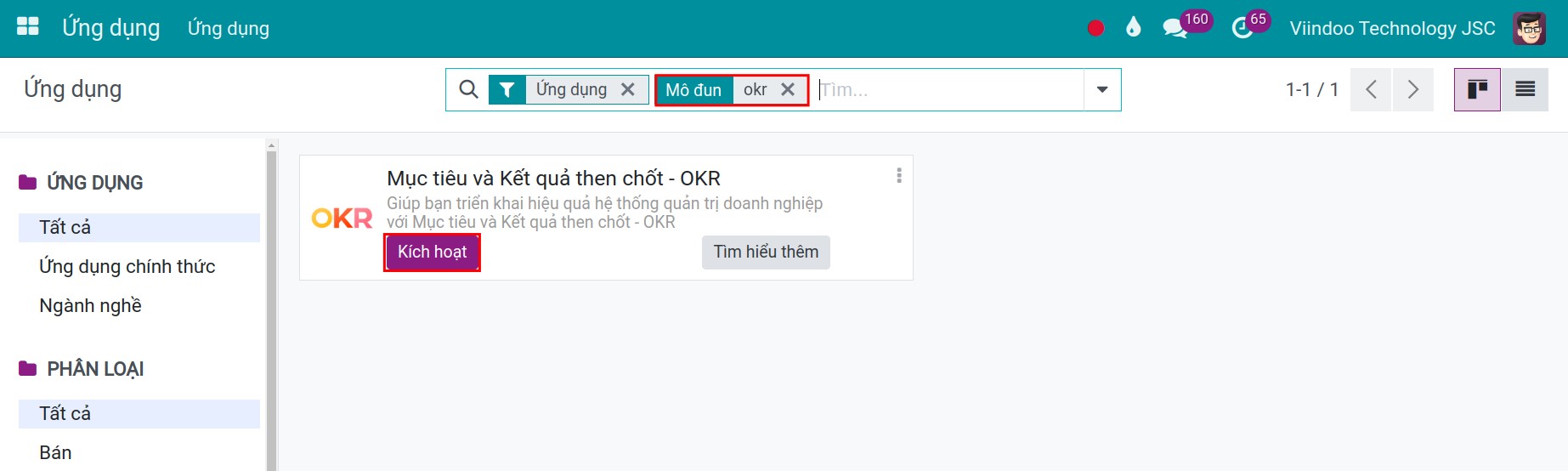 Cài đặt ứng dụng