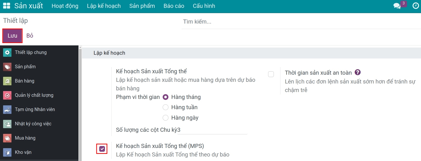 Kích hoạt MPS