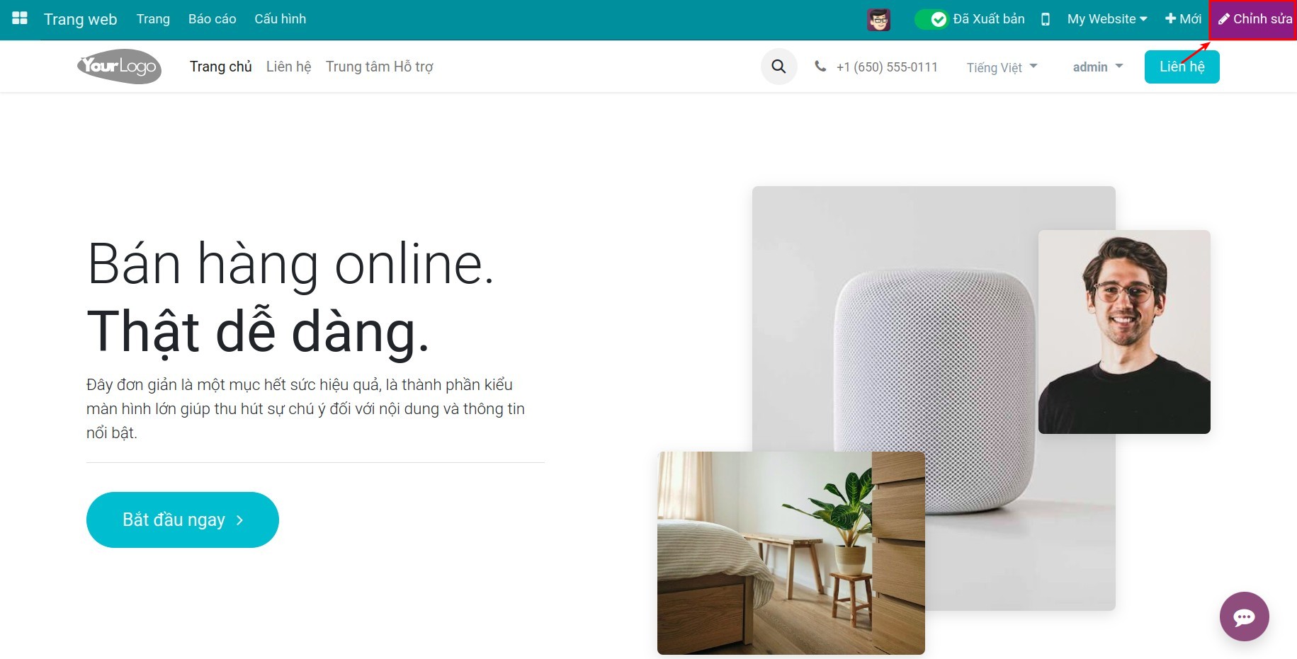 Sửa trang web