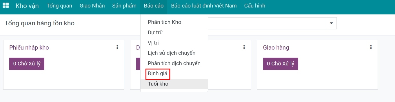 Xem phần chi phí được cập nhật thêm