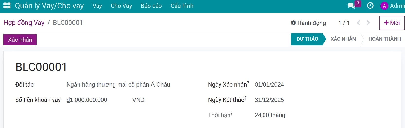 Dien thong tin tren hop dong