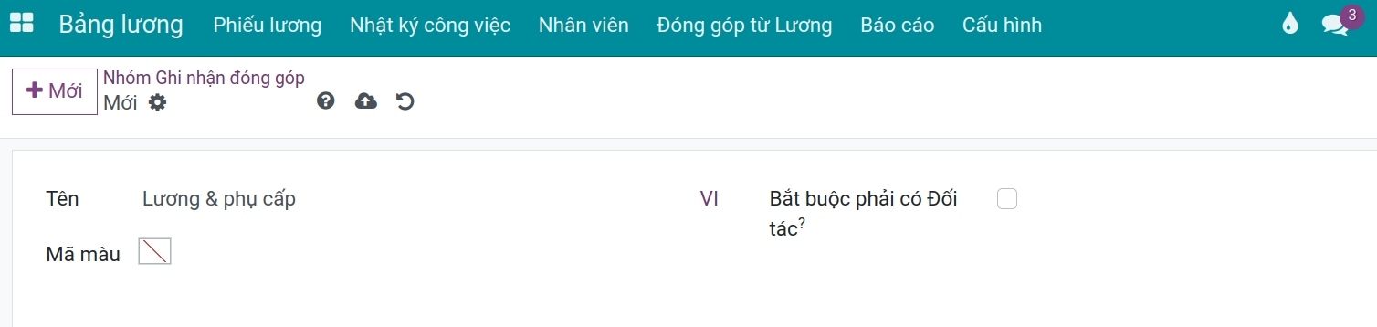 Thông tin nhóm ghi nhận đóng góp Viindoo