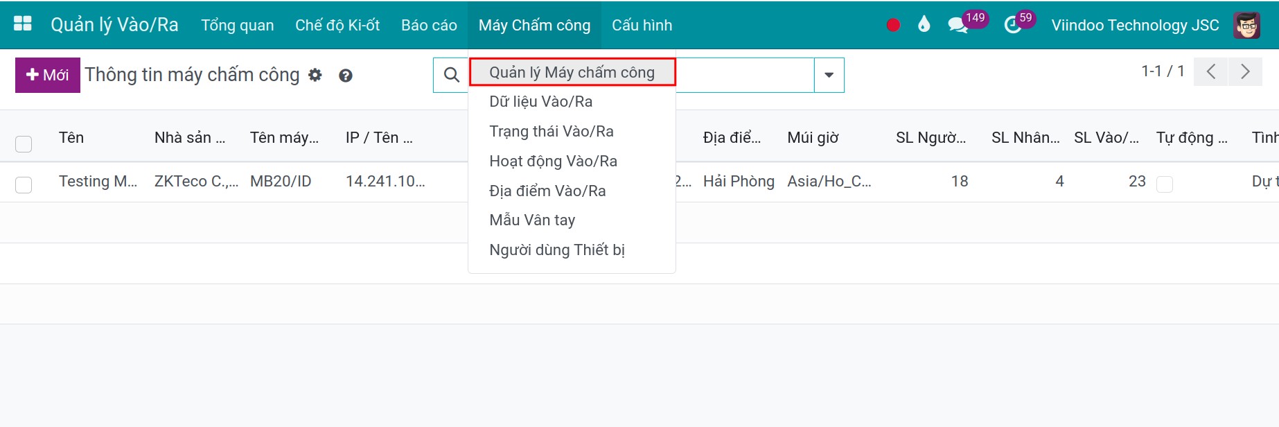 Quản lý thiết bị