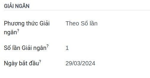 so lan giai ngan