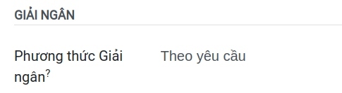 giai ngan theo yeu cau