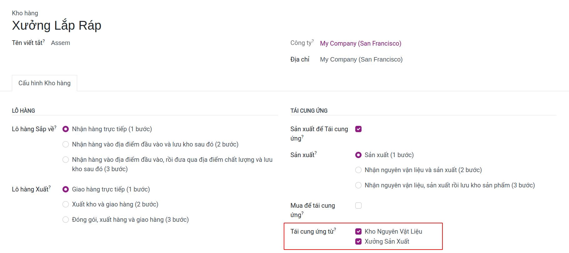 Thiết Lập Xưởng Lắp Ráp