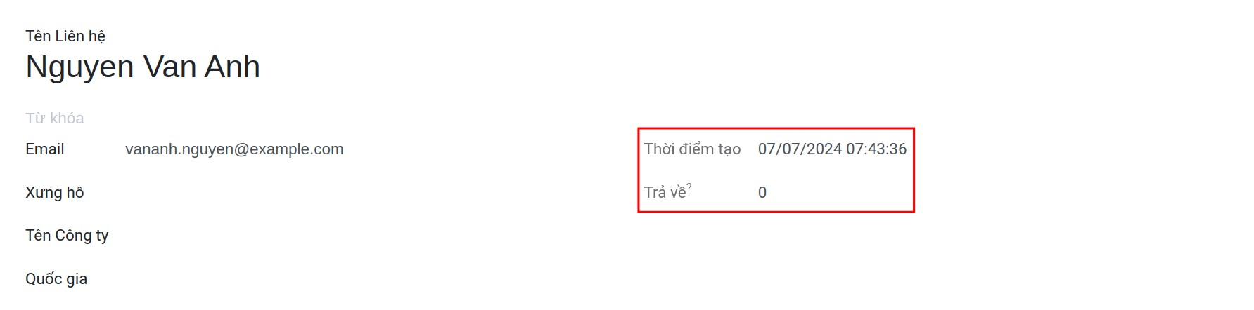 Lưu danh sách liên hệ