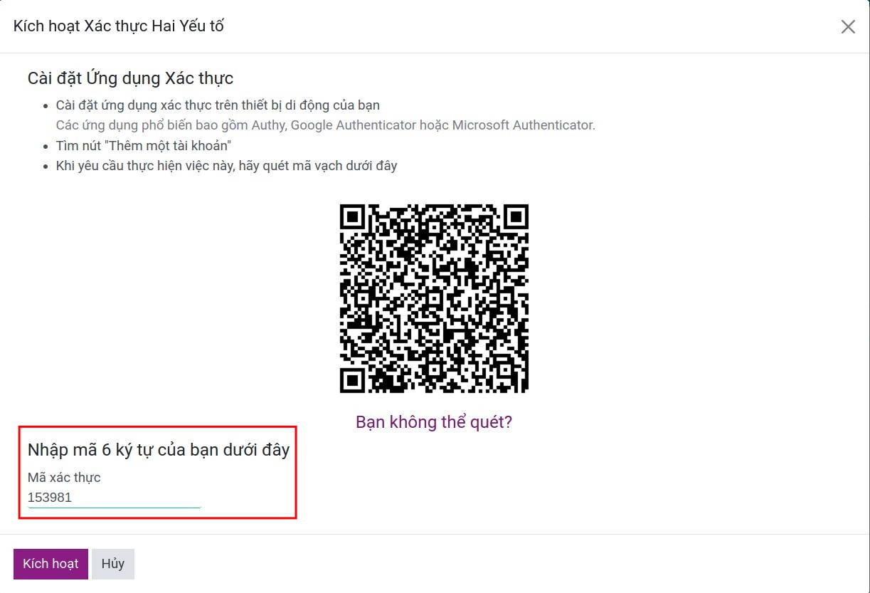 enter the code
