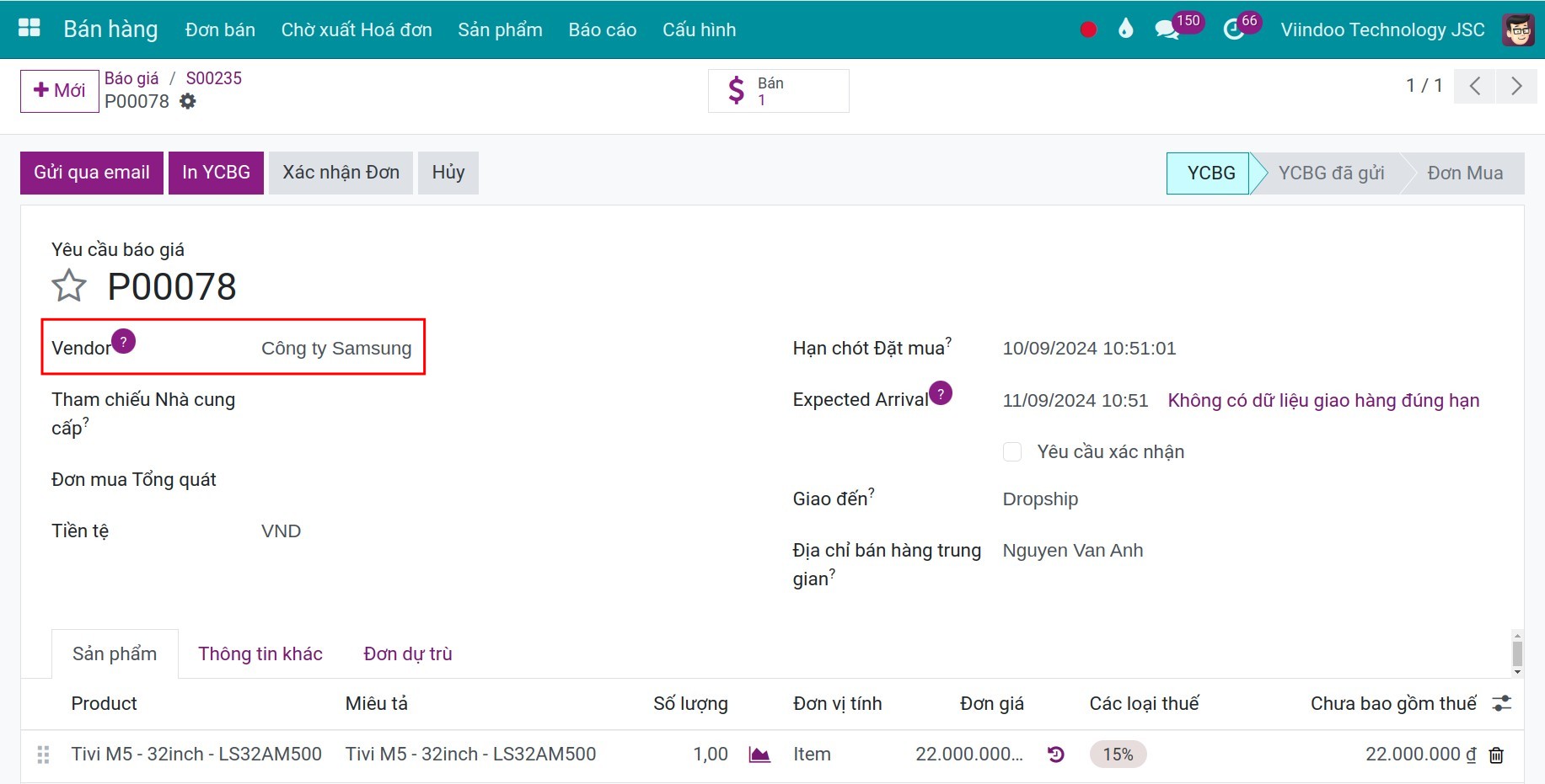 Xem đơn mua từ ứng dụng Mua hàng