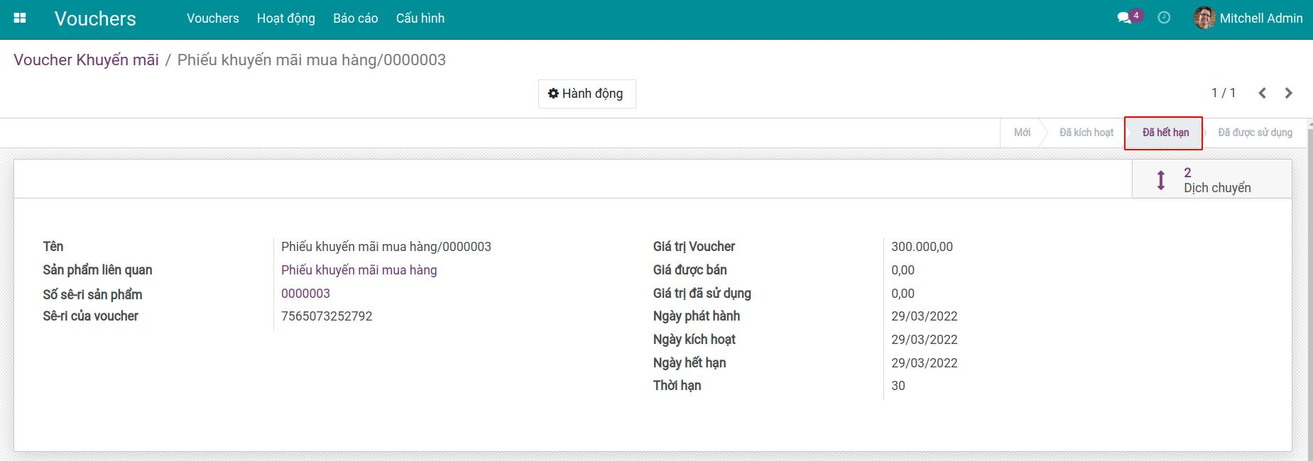 Thu hồi voucher
