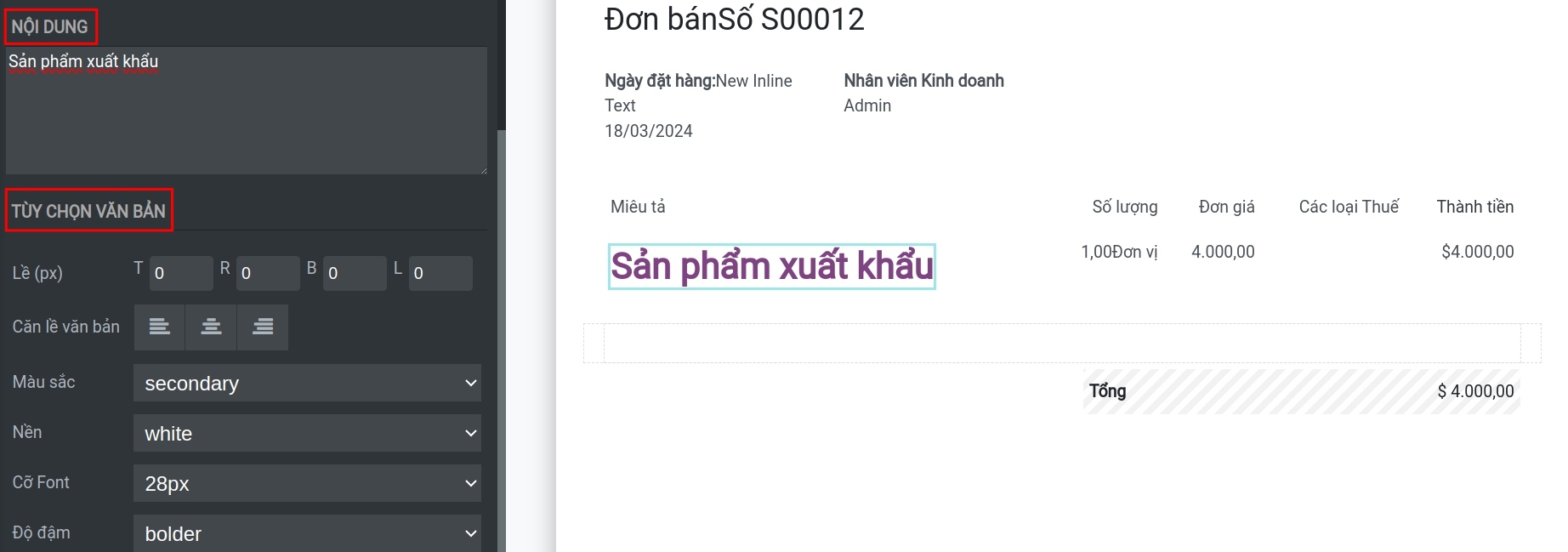 can chinh van ban