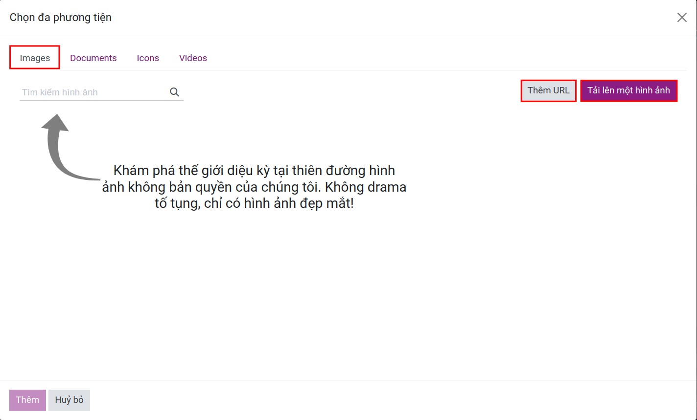 Thêm hình ảnh cho trang web